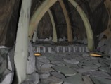 Interactive view of the interior of House 8 with the hide covering in place. Download (right click) to explore the model from different vantage points